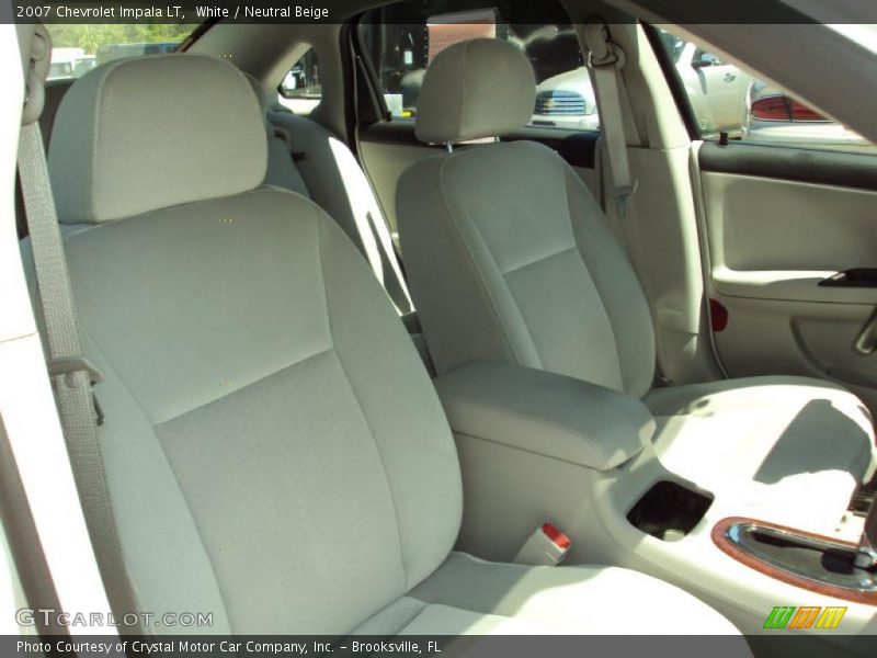 White / Neutral Beige 2007 Chevrolet Impala LT