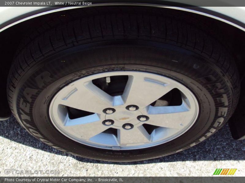 White / Neutral Beige 2007 Chevrolet Impala LT