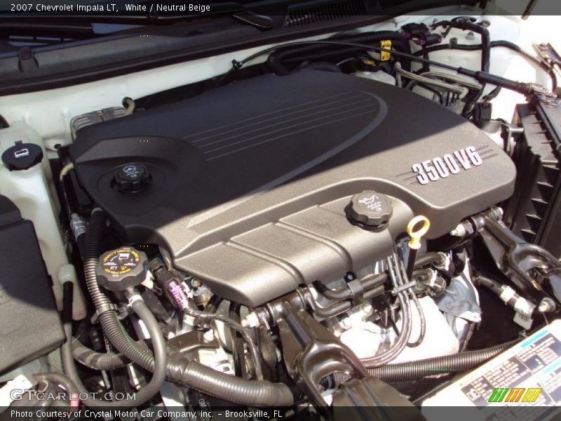 White / Neutral Beige 2007 Chevrolet Impala LT