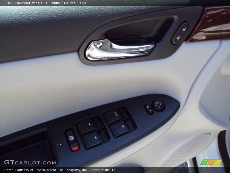 White / Neutral Beige 2007 Chevrolet Impala LT