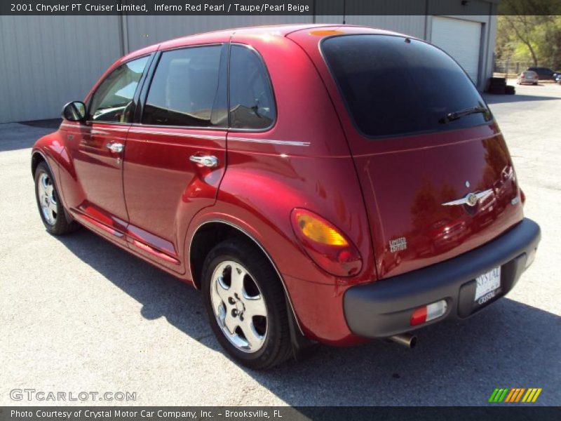 Inferno Red Pearl / Taupe/Pearl Beige 2001 Chrysler PT Cruiser Limited
