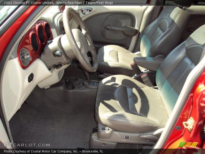 Inferno Red Pearl / Taupe/Pearl Beige 2001 Chrysler PT Cruiser Limited