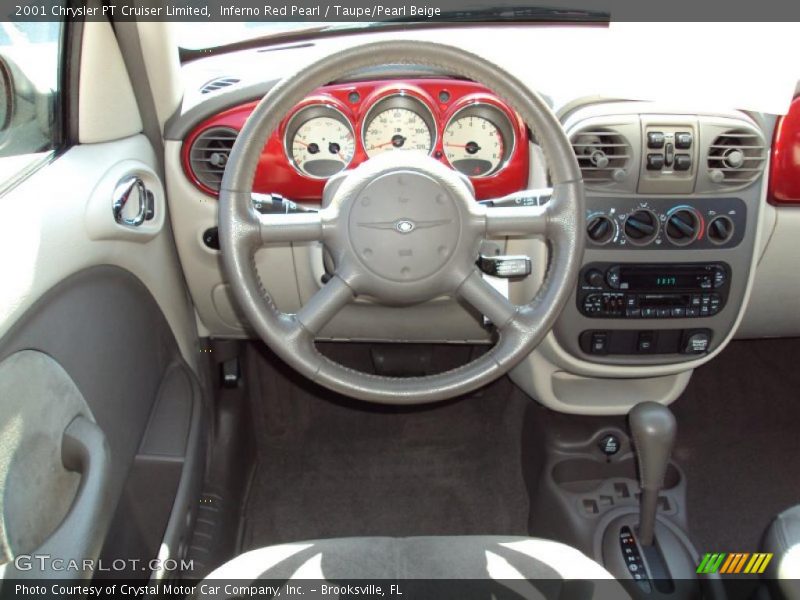 Inferno Red Pearl / Taupe/Pearl Beige 2001 Chrysler PT Cruiser Limited