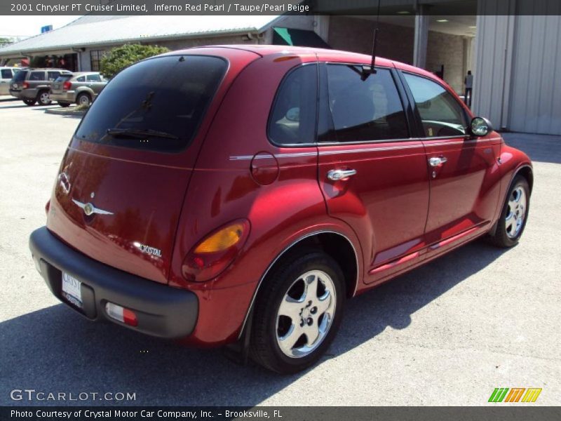 Inferno Red Pearl / Taupe/Pearl Beige 2001 Chrysler PT Cruiser Limited