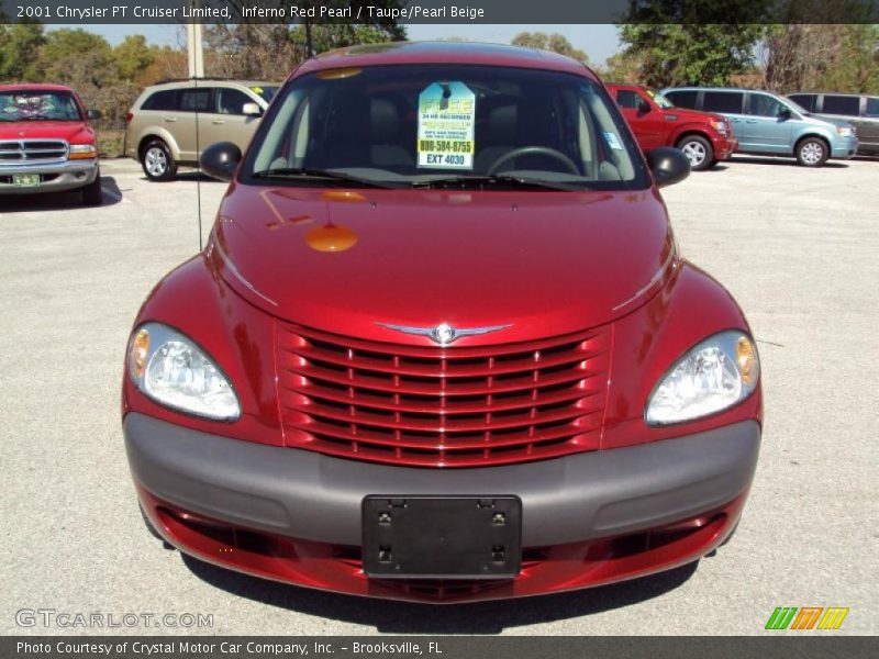 Inferno Red Pearl / Taupe/Pearl Beige 2001 Chrysler PT Cruiser Limited