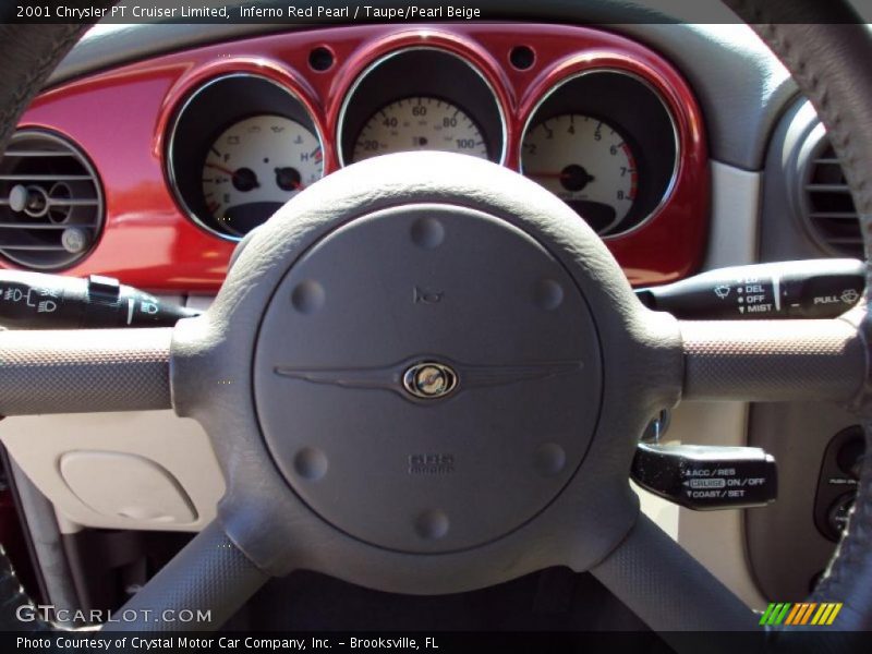Inferno Red Pearl / Taupe/Pearl Beige 2001 Chrysler PT Cruiser Limited