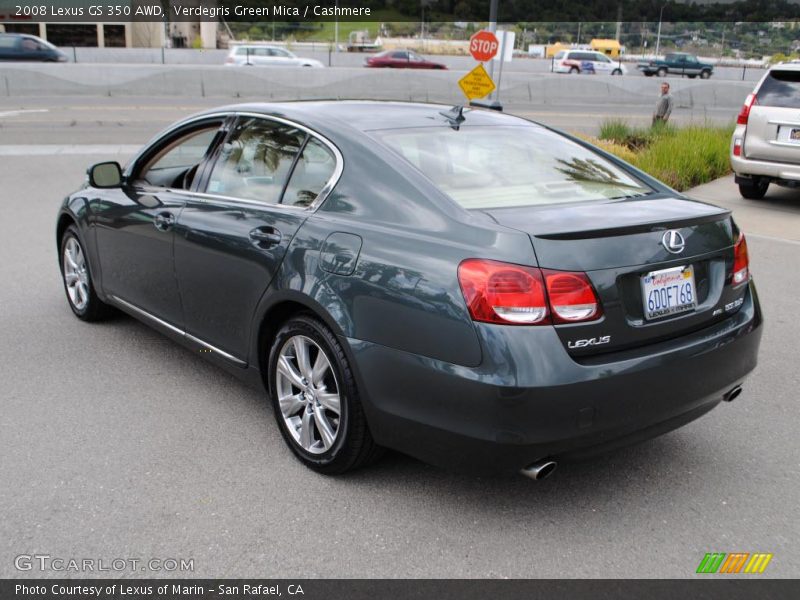 Verdegris Green Mica / Cashmere 2008 Lexus GS 350 AWD
