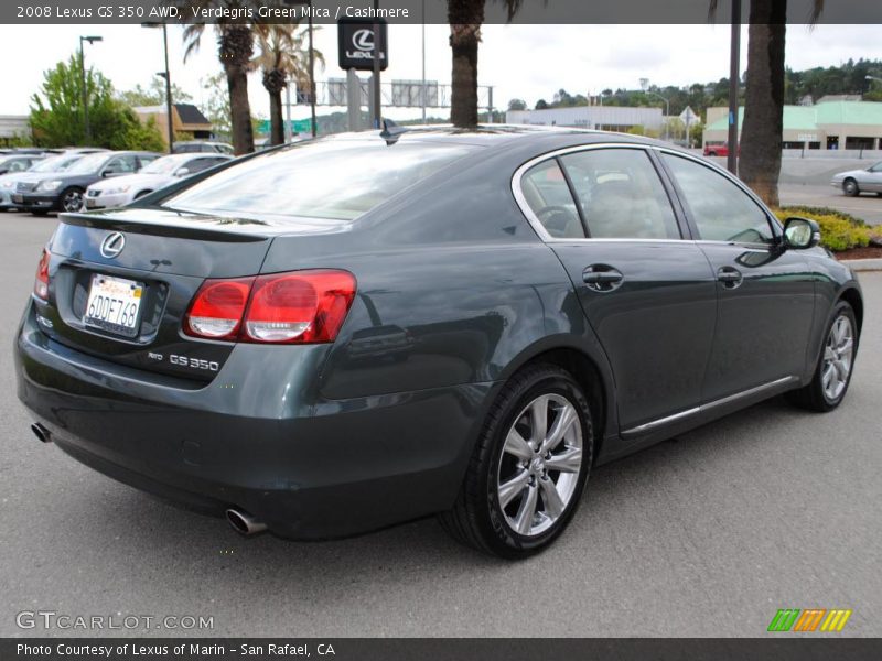 Verdegris Green Mica / Cashmere 2008 Lexus GS 350 AWD