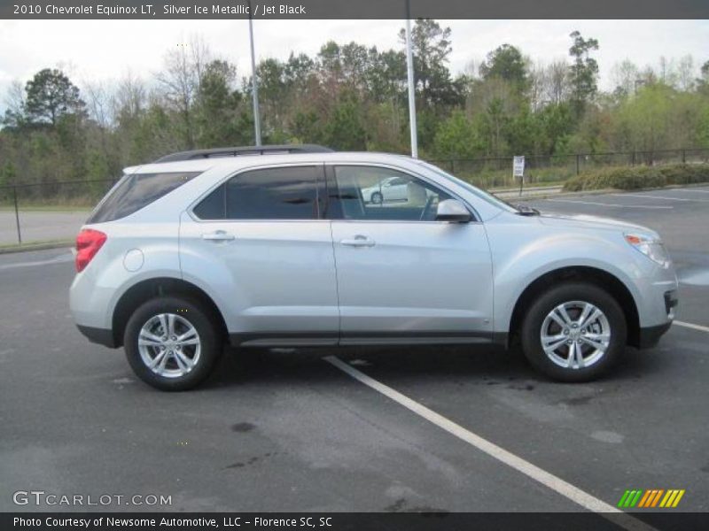 Silver Ice Metallic / Jet Black 2010 Chevrolet Equinox LT