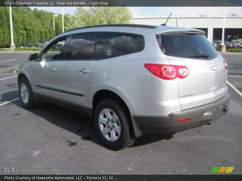 Silver Ice Metallic / Light Gray 2010 Chevrolet Traverse LS