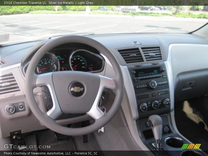 Silver Ice Metallic / Light Gray 2010 Chevrolet Traverse LS