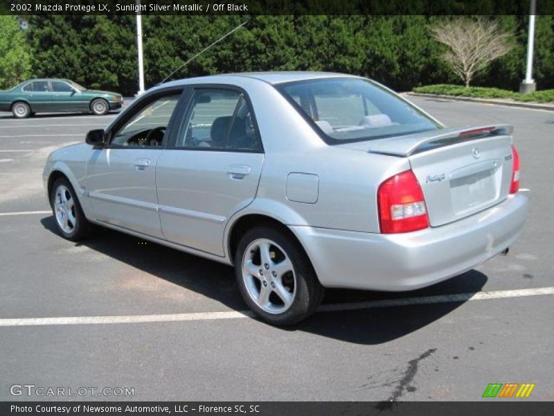 Sunlight Silver Metallic / Off Black 2002 Mazda Protege LX