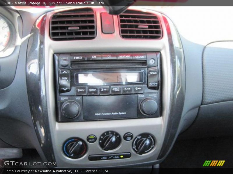 Sunlight Silver Metallic / Off Black 2002 Mazda Protege LX