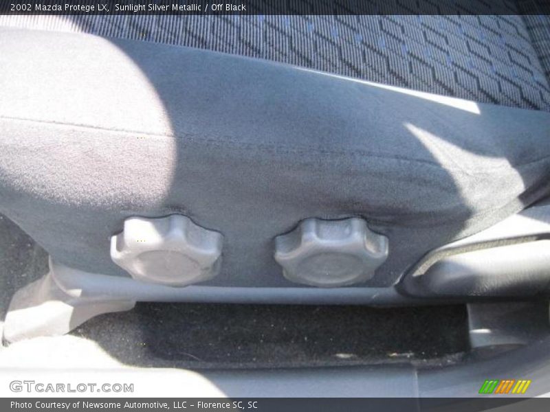Sunlight Silver Metallic / Off Black 2002 Mazda Protege LX