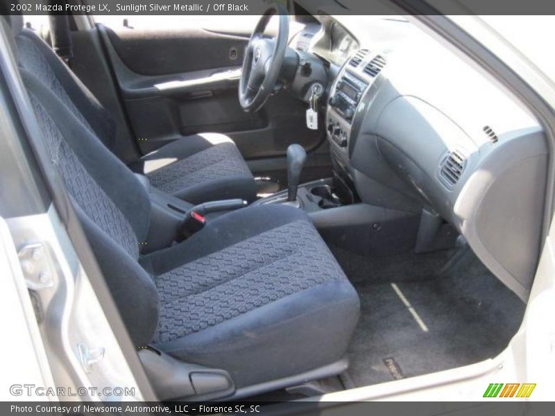 Sunlight Silver Metallic / Off Black 2002 Mazda Protege LX