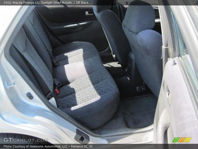 Sunlight Silver Metallic / Off Black 2002 Mazda Protege LX