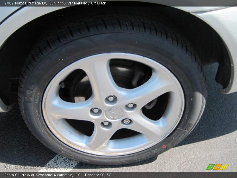 Sunlight Silver Metallic / Off Black 2002 Mazda Protege LX