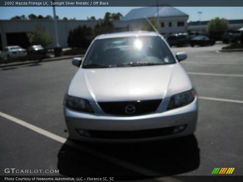 Sunlight Silver Metallic / Off Black 2002 Mazda Protege LX