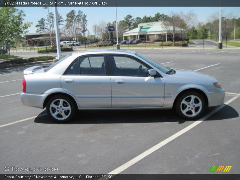 Sunlight Silver Metallic / Off Black 2002 Mazda Protege LX