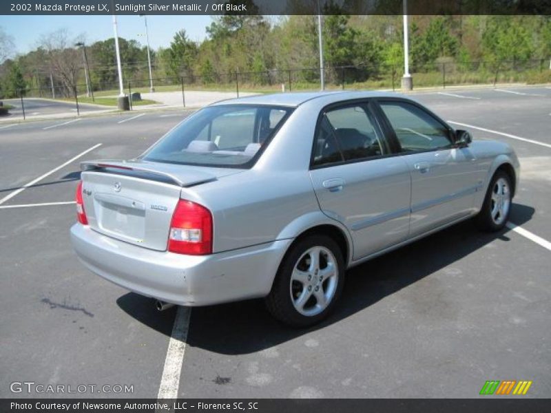Sunlight Silver Metallic / Off Black 2002 Mazda Protege LX