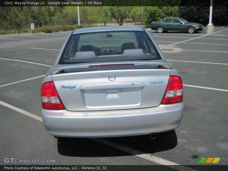 Sunlight Silver Metallic / Off Black 2002 Mazda Protege LX
