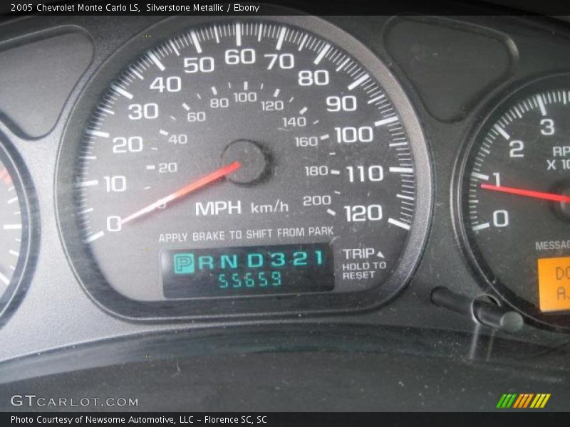 Silverstone Metallic / Ebony 2005 Chevrolet Monte Carlo LS