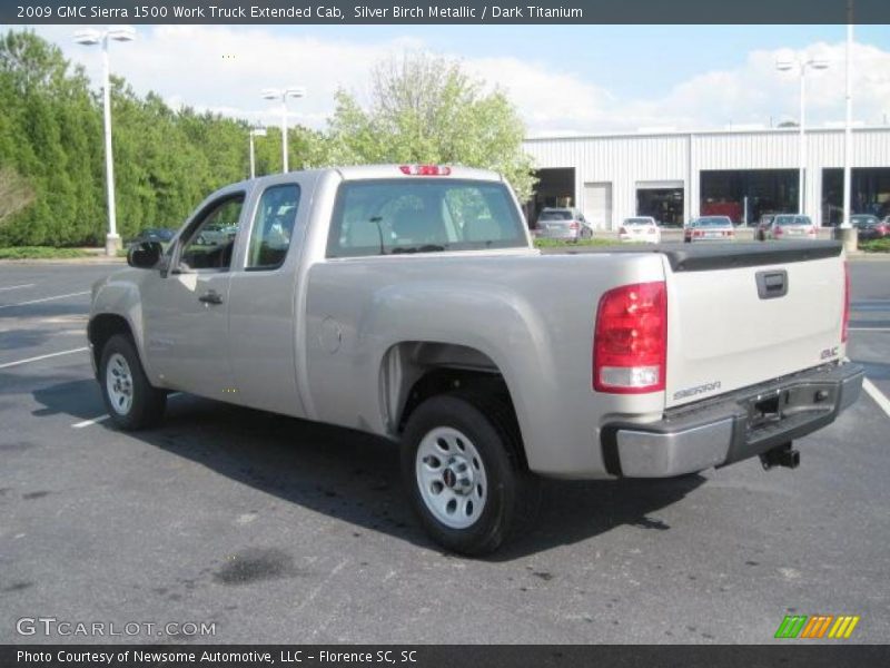 Silver Birch Metallic / Dark Titanium 2009 GMC Sierra 1500 Work Truck Extended Cab