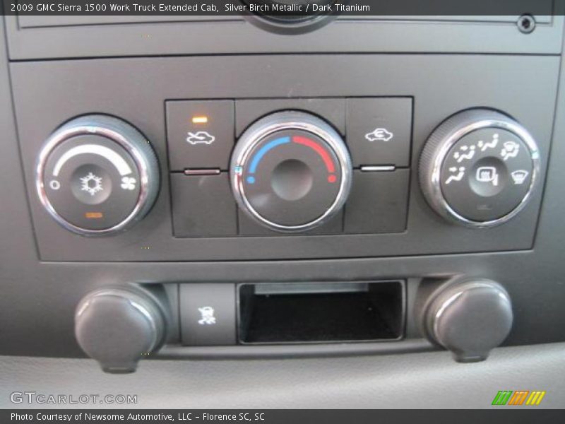Silver Birch Metallic / Dark Titanium 2009 GMC Sierra 1500 Work Truck Extended Cab