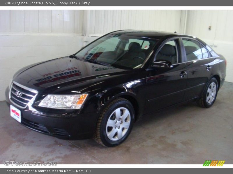 Ebony Black / Gray 2009 Hyundai Sonata GLS V6