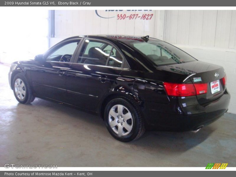 Ebony Black / Gray 2009 Hyundai Sonata GLS V6