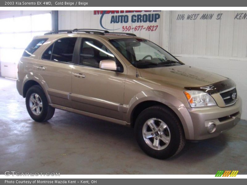 Gold Beige / Beige 2003 Kia Sorento EX 4WD
