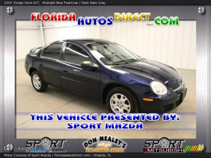 Midnight Blue Pearlcoat / Dark Slate Gray 2005 Dodge Neon SXT