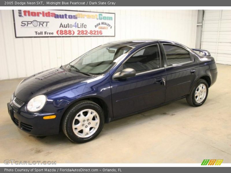 Midnight Blue Pearlcoat / Dark Slate Gray 2005 Dodge Neon SXT
