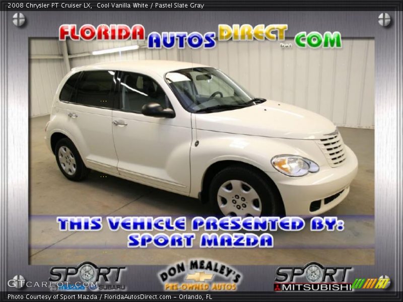 Cool Vanilla White / Pastel Slate Gray 2008 Chrysler PT Cruiser LX