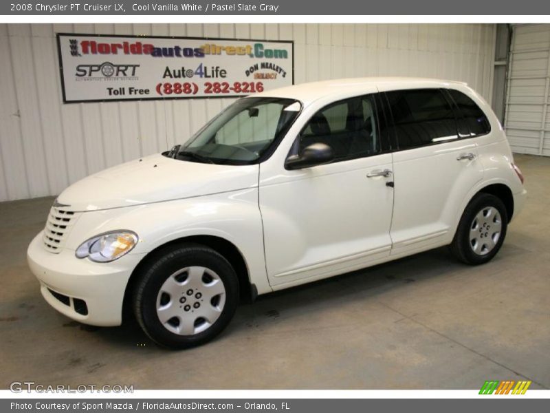 Cool Vanilla White / Pastel Slate Gray 2008 Chrysler PT Cruiser LX