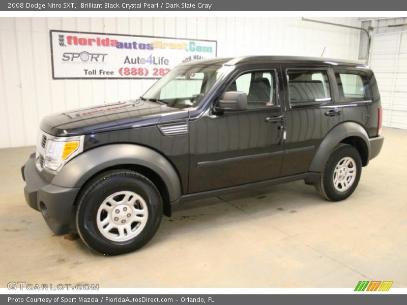 Brilliant Black Crystal Pearl / Dark Slate Gray 2008 Dodge Nitro SXT