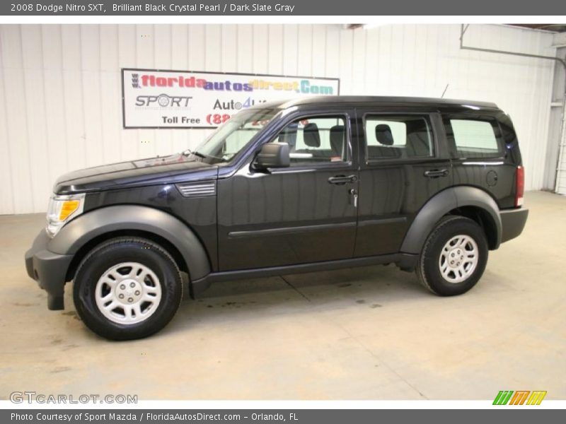 Brilliant Black Crystal Pearl / Dark Slate Gray 2008 Dodge Nitro SXT