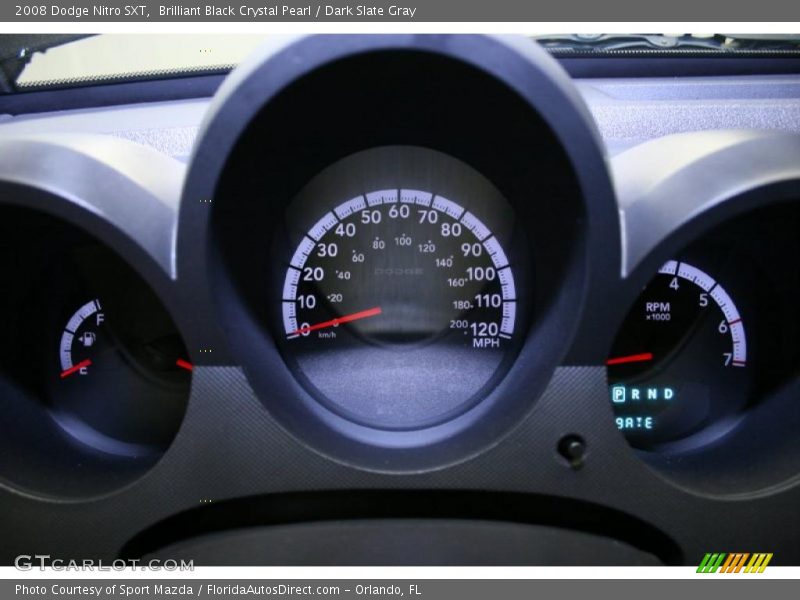 Brilliant Black Crystal Pearl / Dark Slate Gray 2008 Dodge Nitro SXT