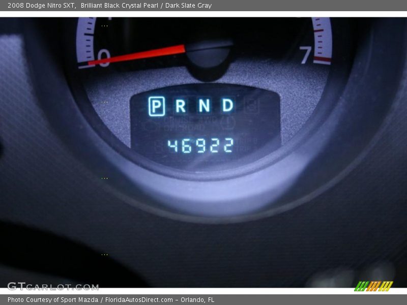 Brilliant Black Crystal Pearl / Dark Slate Gray 2008 Dodge Nitro SXT