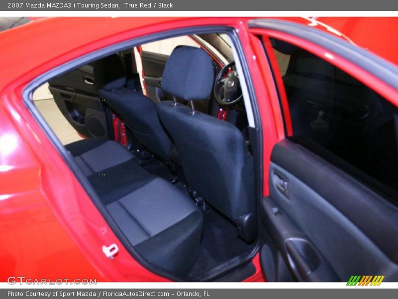 True Red / Black 2007 Mazda MAZDA3 i Touring Sedan