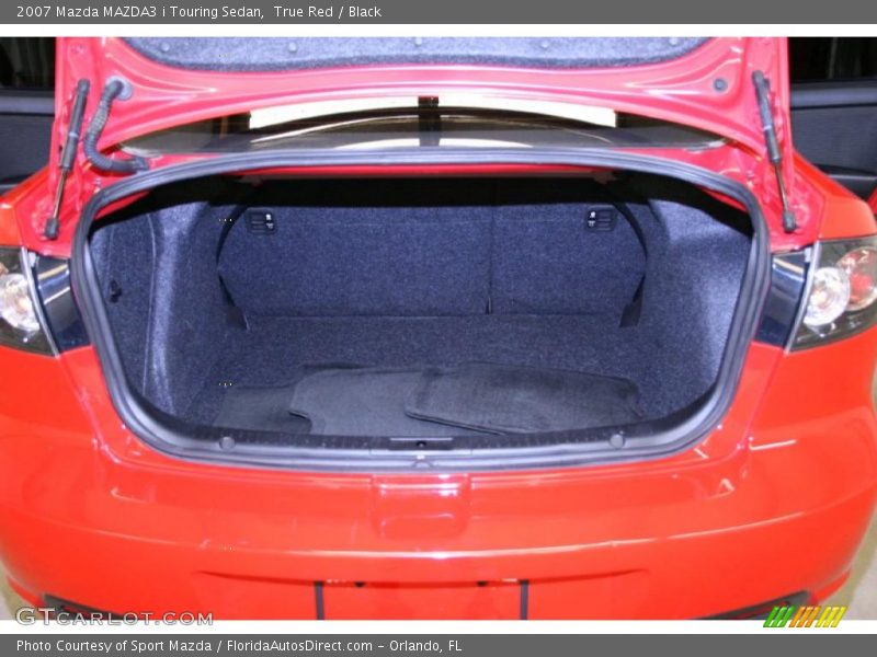True Red / Black 2007 Mazda MAZDA3 i Touring Sedan
