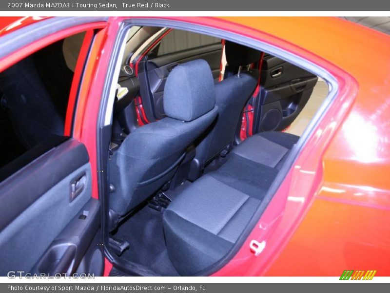 True Red / Black 2007 Mazda MAZDA3 i Touring Sedan