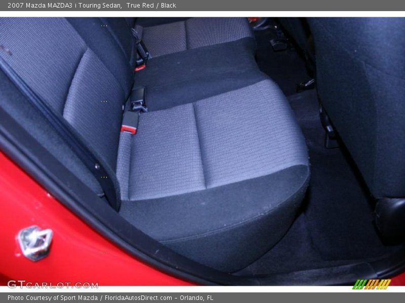 True Red / Black 2007 Mazda MAZDA3 i Touring Sedan