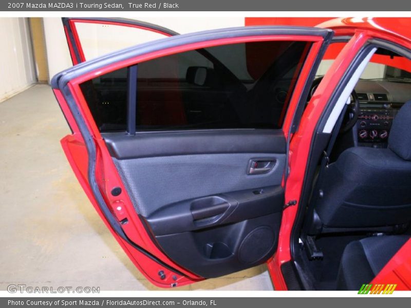 True Red / Black 2007 Mazda MAZDA3 i Touring Sedan