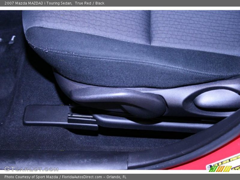 True Red / Black 2007 Mazda MAZDA3 i Touring Sedan