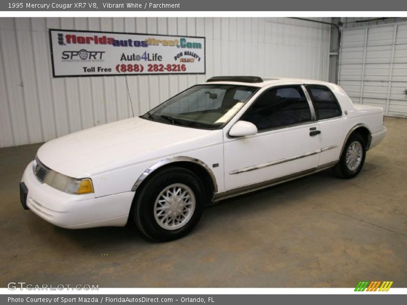 Vibrant White / Parchment 1995 Mercury Cougar XR7 V8