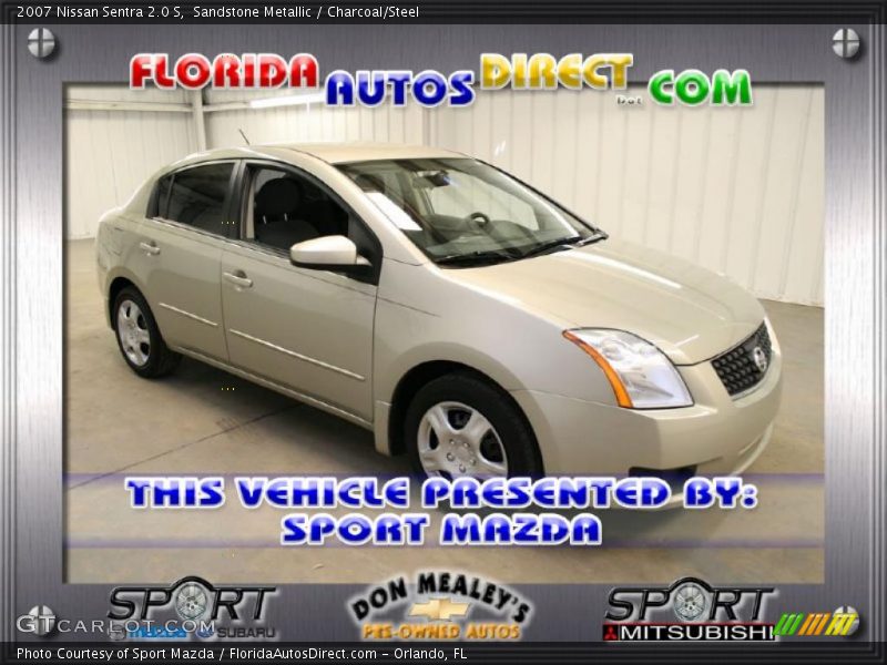 Sandstone Metallic / Charcoal/Steel 2007 Nissan Sentra 2.0 S