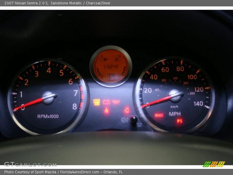 Sandstone Metallic / Charcoal/Steel 2007 Nissan Sentra 2.0 S