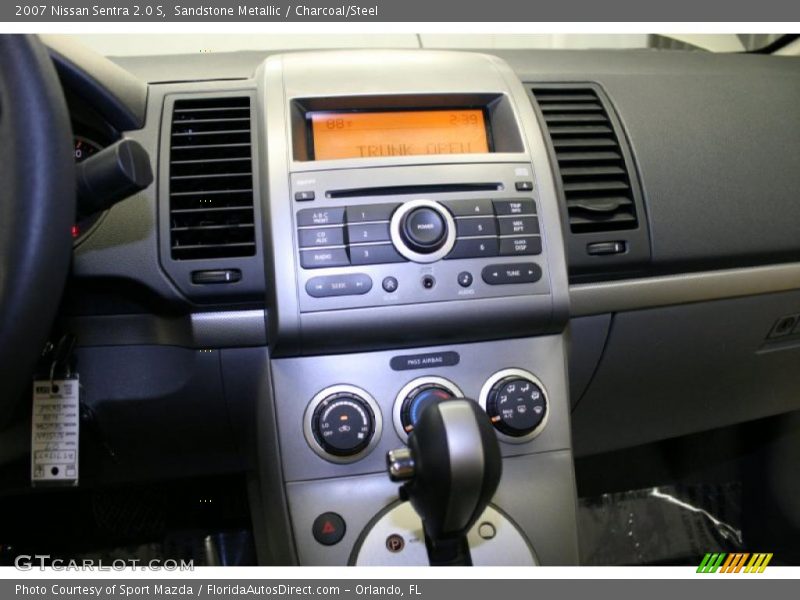 Sandstone Metallic / Charcoal/Steel 2007 Nissan Sentra 2.0 S