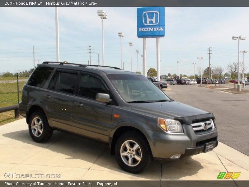 Nimbus Gray Metallic / Gray 2007 Honda Pilot EX